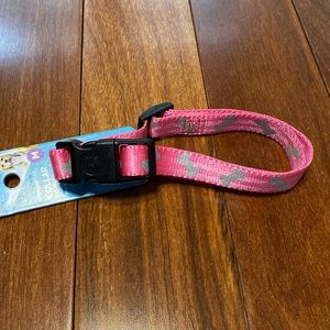 Pink reflective dog collar NWT